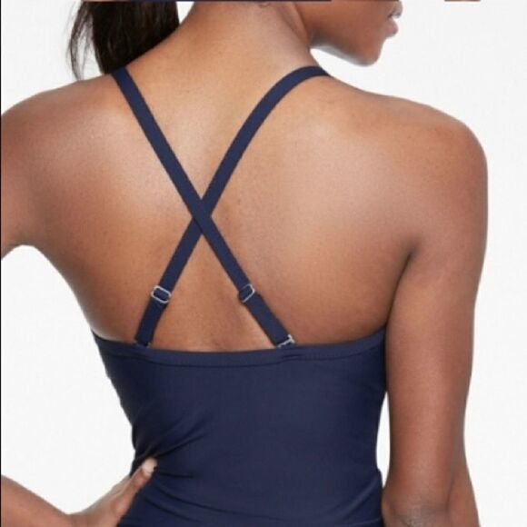Athleta Twist Up Tankini Swim Top 34B/C - Picture 2 of 9
